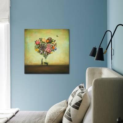 Giclee Canvas Wall Art Epic Graffiti /'Big Heart Botany/' by Duy Huynh
