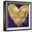 Big Hearted Gold on Purple-Lindsay Rodgers-Framed Art Print