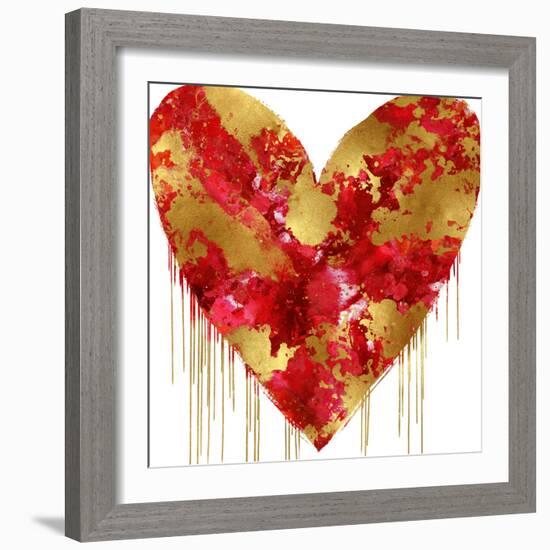 Big Hearted Red and Gold-Lindsay Rodgers-Framed Art Print