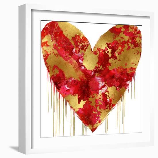 Big Hearted Red and Gold-Lindsay Rodgers-Framed Art Print