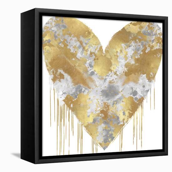 Big Hearted Silver and Gold-Lindsay Rodgers-Framed Stretched Canvas
