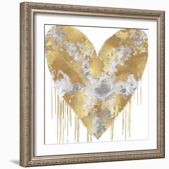 Big Hearted Silver and Gold-Lindsay Rodgers-Framed Art Print