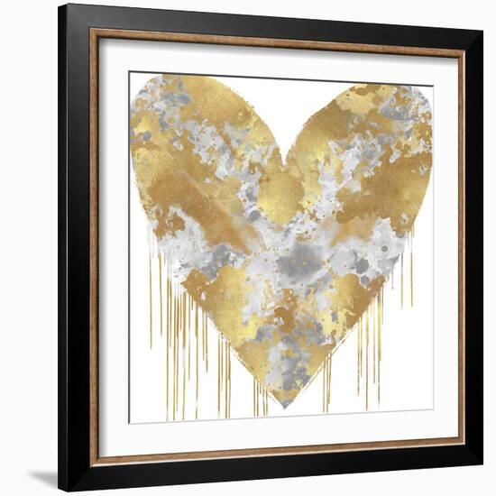 Big Hearted Silver and Gold-Lindsay Rodgers-Framed Art Print