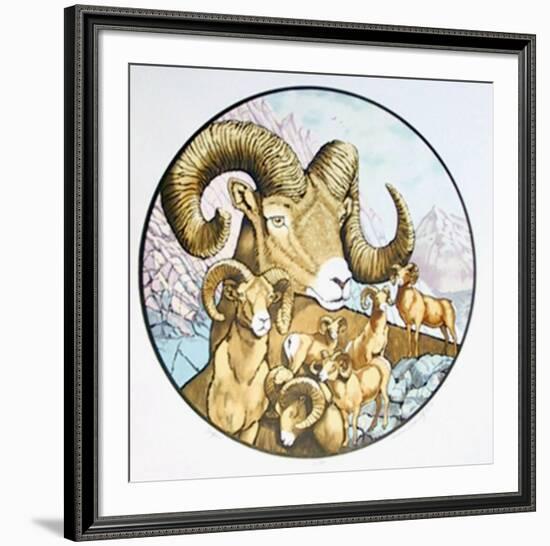 Big Horns-Caroline Schultz-Framed Limited Edition