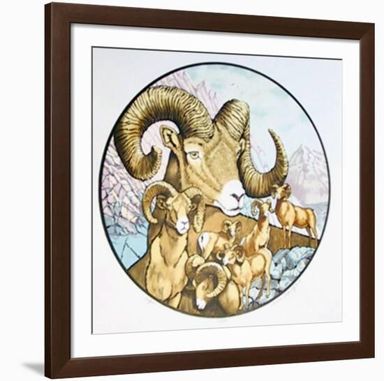 Big Horns-Caroline Schultz-Framed Limited Edition