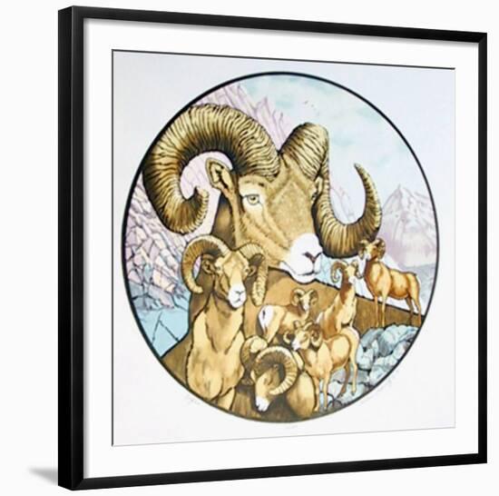 Big Horns-Caroline Schultz-Framed Limited Edition