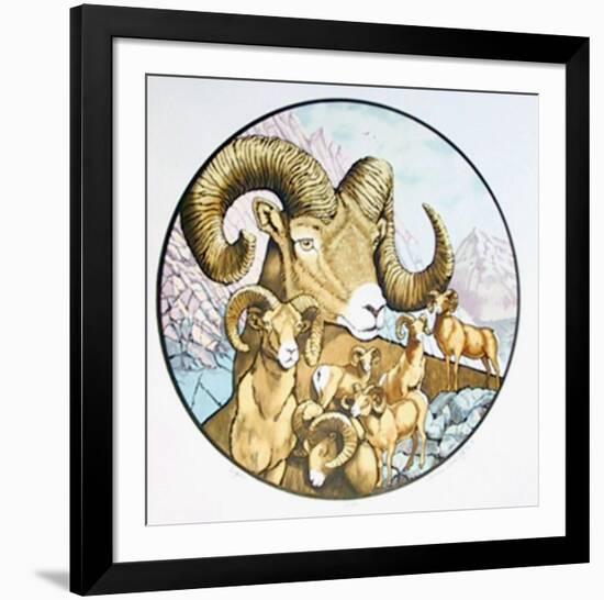 Big Horns-Caroline Schultz-Framed Limited Edition