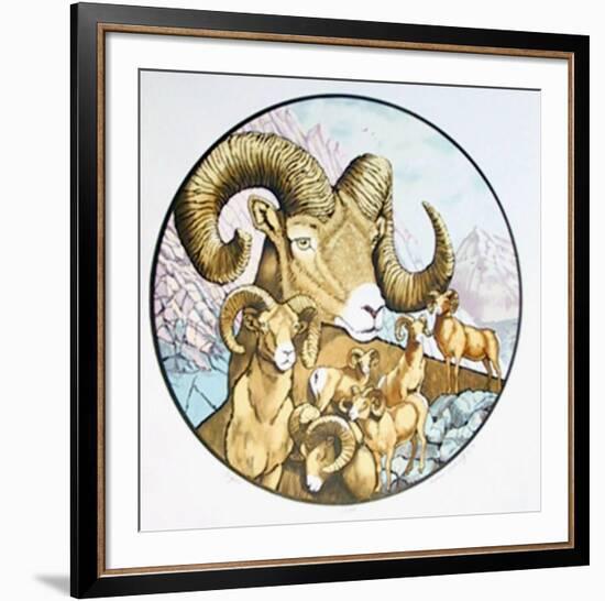 Big Horns-Caroline Schultz-Framed Limited Edition