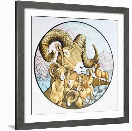 Big Horns-Caroline Schultz-Framed Limited Edition