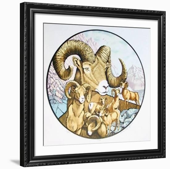 Big Horns-Caroline Schultz-Framed Limited Edition