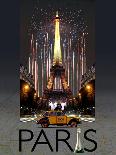 Paris Kiss-Big Island Studios-Framed Art Print