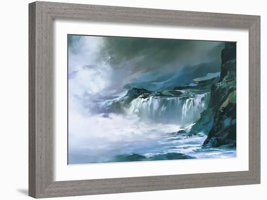 Big Island Surf-Thomas Leung-Framed Giclee Print