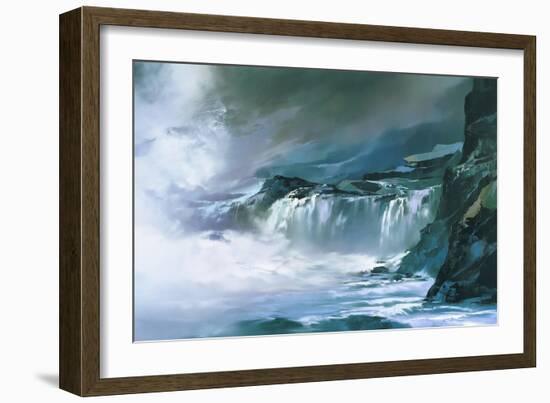 Big Island Surf-Thomas Leung-Framed Giclee Print