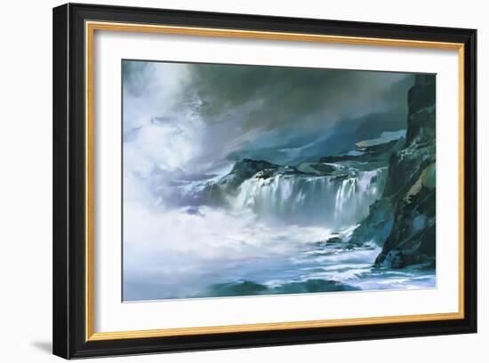 Big Island Surf-Thomas Leung-Framed Giclee Print