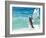 Big Jump Windsurfing in High Levante Winds in the Strait of Gibraltar, Valdevaqueros, Tarifa, Andal-Giles Bracher-Framed Photographic Print