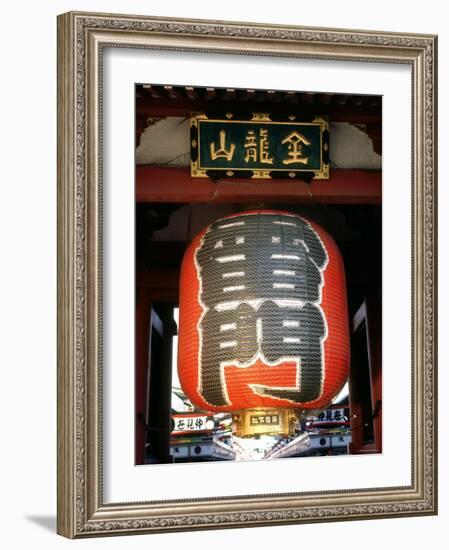 Big Lantern of Kaminari-Mon (The Gate of Thunder) of Senso-Ji Temple, Asakusa, Tokyo, Japan-null-Framed Photographic Print