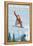 Big Mountain - Whitefish, Montana - Snowboarder Jumping-Lantern Press-Framed Stretched Canvas