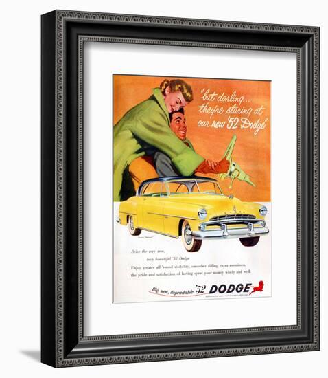 Big New Dependable 52 Dodge-null-Framed Art Print