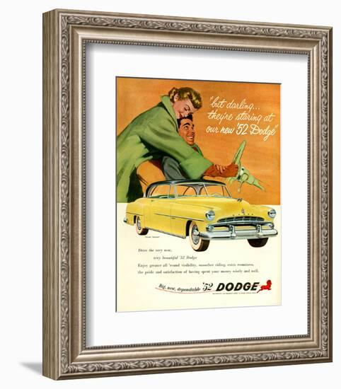 Big New Dependable 52 Dodge-null-Framed Art Print