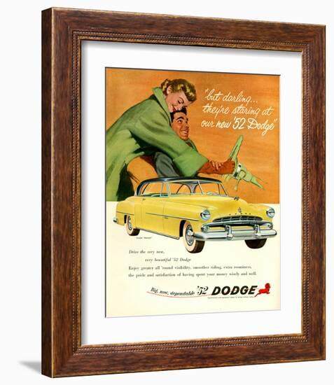 Big New Dependable 52 Dodge-null-Framed Art Print