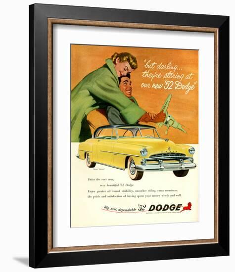 Big New Dependable 52 Dodge-null-Framed Art Print