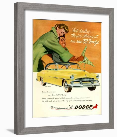 Big New Dependable 52 Dodge-null-Framed Art Print