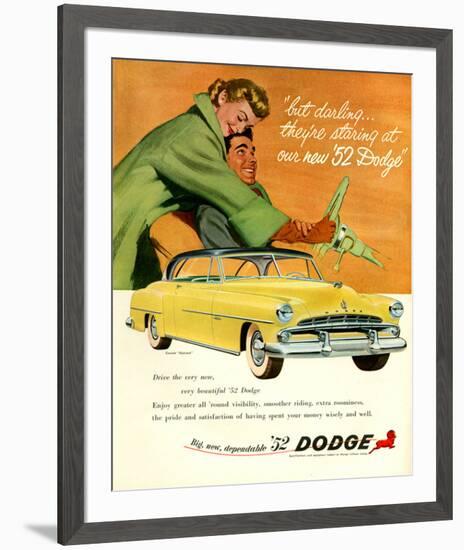 Big New Dependable 52 Dodge-null-Framed Art Print