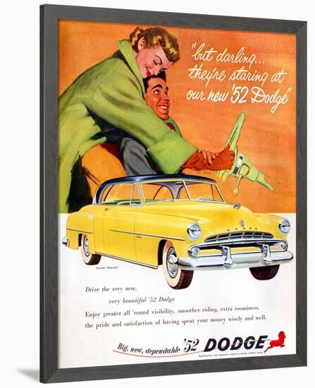 Big New Dependable 52 Dodge-null-Framed Art Print