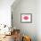 Big Pink Lipstick Kiss-null-Framed Premium Giclee Print displayed on a wall
