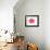 Big Pink Lipstick Kiss-null-Framed Premium Giclee Print displayed on a wall