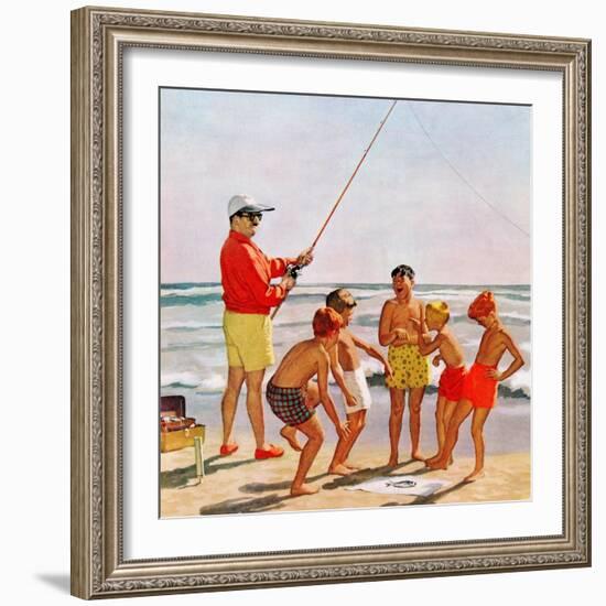 "Big Pole Little Fish", September 1, 1956-Richard Sargent-Framed Giclee Print