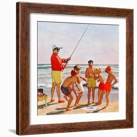 "Big Pole Little Fish", September 1, 1956-Richard Sargent-Framed Giclee Print