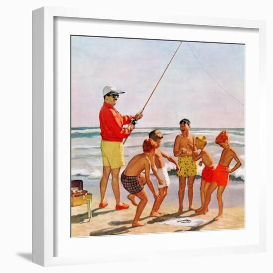 "Big Pole Little Fish", September 1, 1956-Richard Sargent-Framed Giclee Print