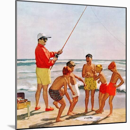 "Big Pole Little Fish", September 1, 1956-Richard Sargent-Mounted Giclee Print