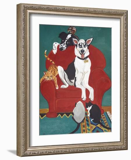 Big Red Chair-Jan Panico-Framed Giclee Print