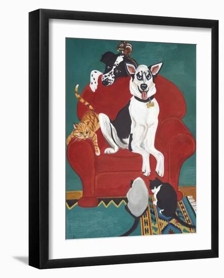 Big Red Chair-Jan Panico-Framed Giclee Print