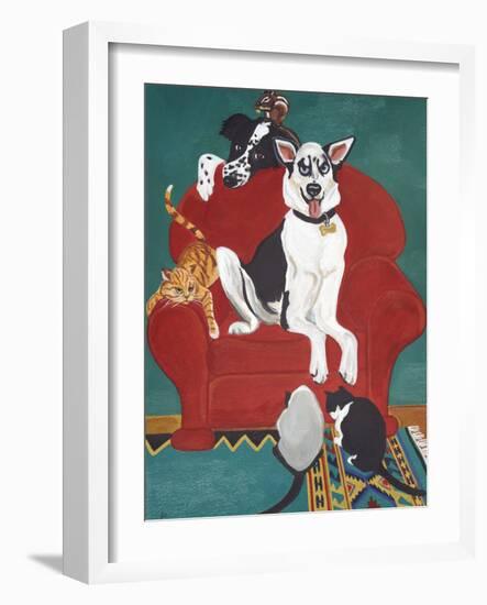 Big Red Chair-Jan Panico-Framed Giclee Print