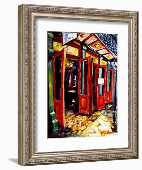 Big Red Doors in the French Quarter-Diane Millsap-Framed Art Print