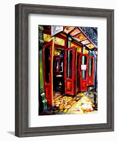 Big Red Doors in the French Quarter-Diane Millsap-Framed Art Print