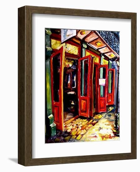 Big Red Doors in the French Quarter-Diane Millsap-Framed Art Print