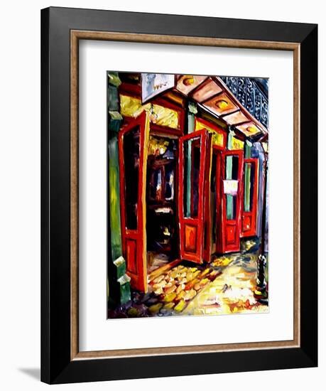 Big Red Doors in the French Quarter-Diane Millsap-Framed Art Print