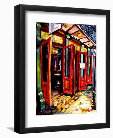 Big Red Doors in the French Quarter-Diane Millsap-Framed Art Print