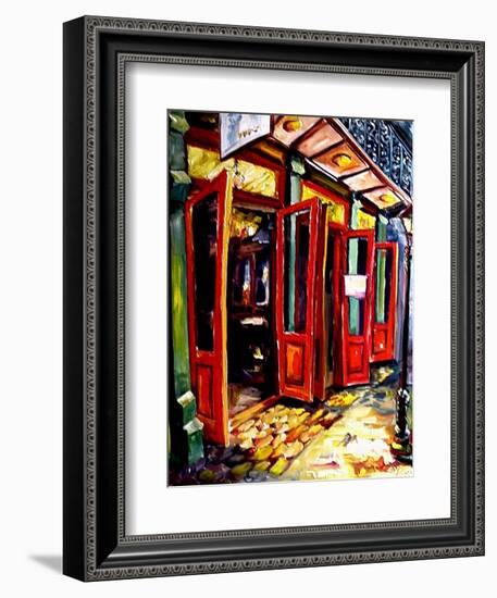 Big Red Doors in the French Quarter-Diane Millsap-Framed Art Print