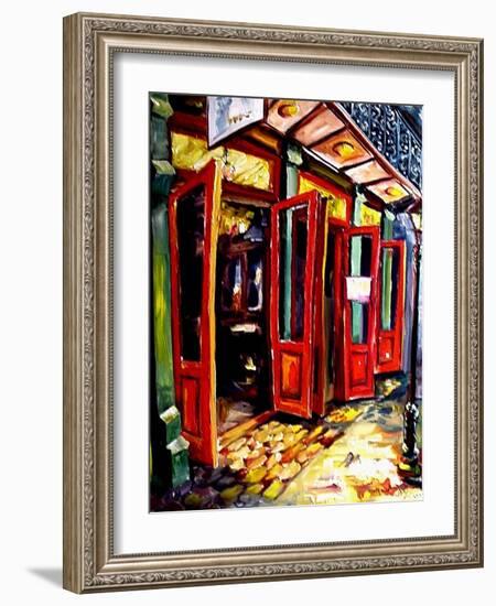 Big Red Doors in the French Quarter-Diane Millsap-Framed Art Print