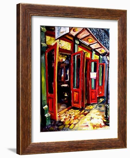 Big Red Doors in the French Quarter-Diane Millsap-Framed Art Print