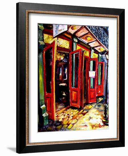 Big Red Doors in the French Quarter-Diane Millsap-Framed Art Print