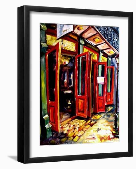 Big Red Doors in the French Quarter-Diane Millsap-Framed Art Print