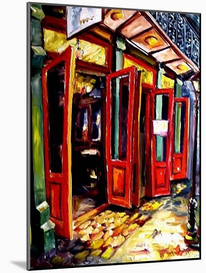 Big Red Doors in the French Quarter-Diane Millsap-Mounted Art Print