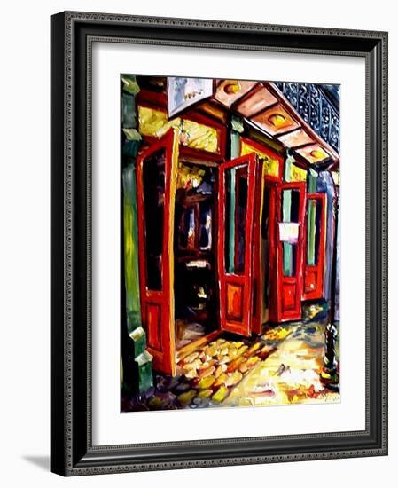 Big Red Doors in the French Quarter-Diane Millsap-Framed Art Print