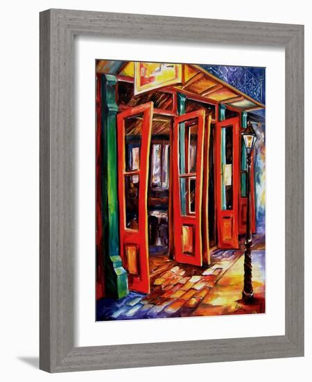 Big Red Doors In The French Quarter-Diane Millsap-Framed Art Print